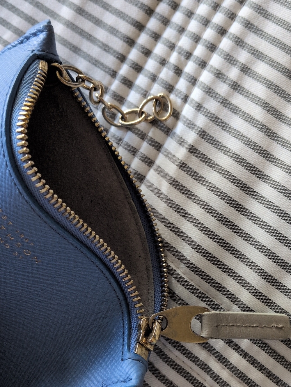 Smythson Panama Zip Pouch Keyring - Picture 6 of 8